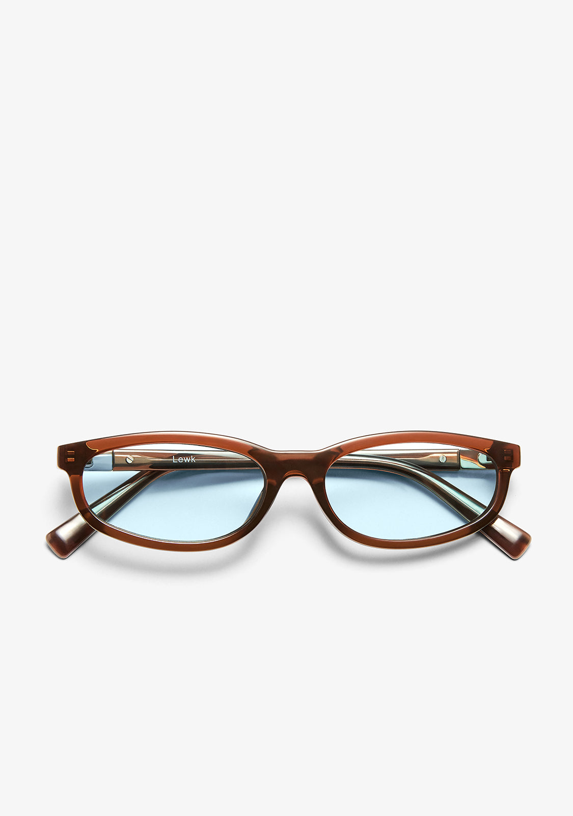 Cat-Eye Sunglasses Lewk Brown / Blue | D.Franklin