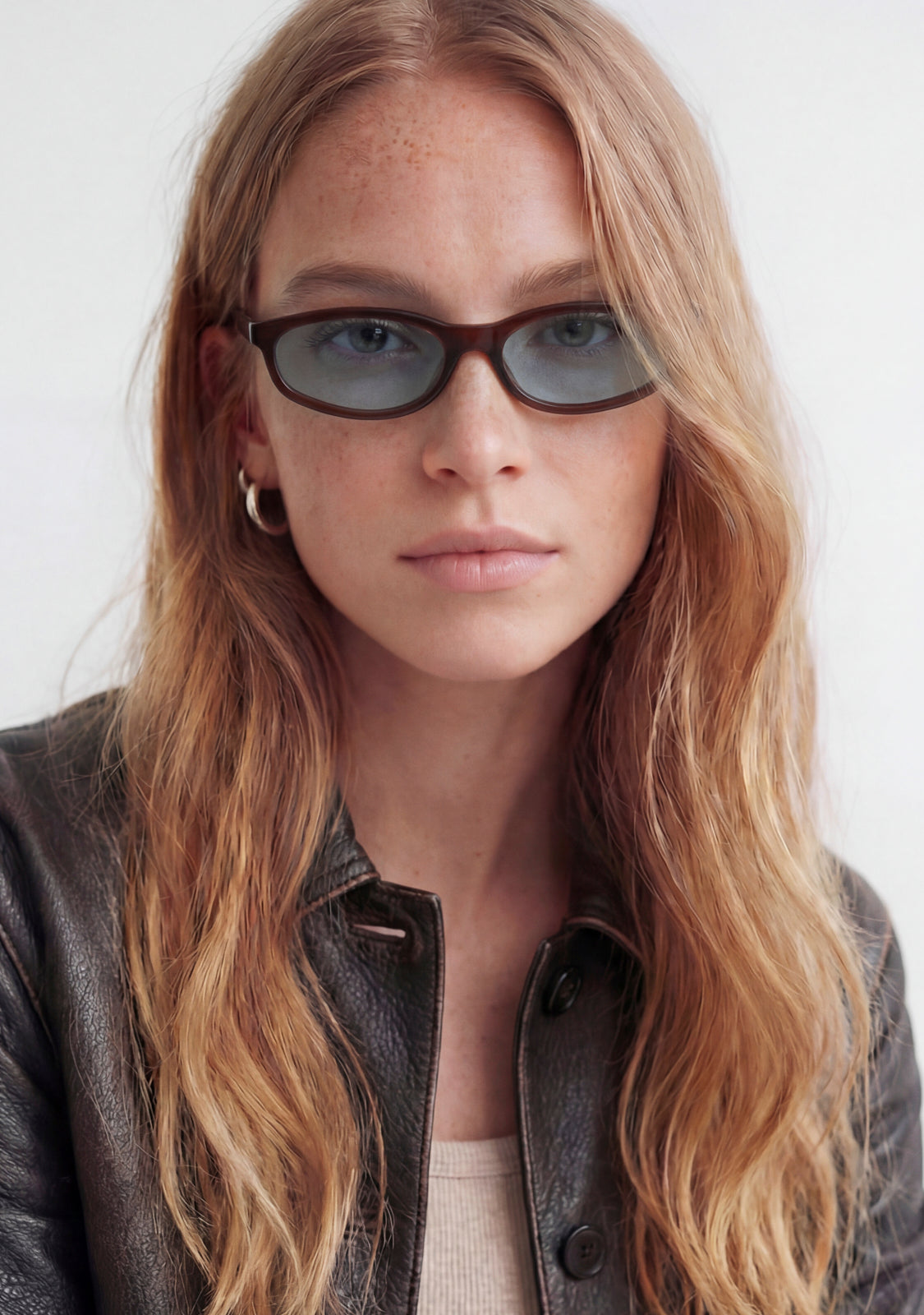 Cat-Eye Sunglasses Lewk Brown / Blue | D.Franklin