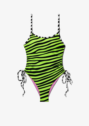 Feroe One-Piece Zebra Lime