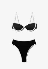 Wake Top + Wake Bottom Bikini Black