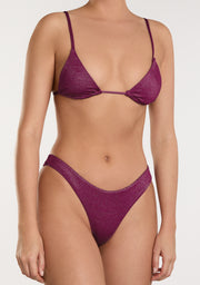 Kai Top + Ava Bottom Mulberry Glimmer Bikini
