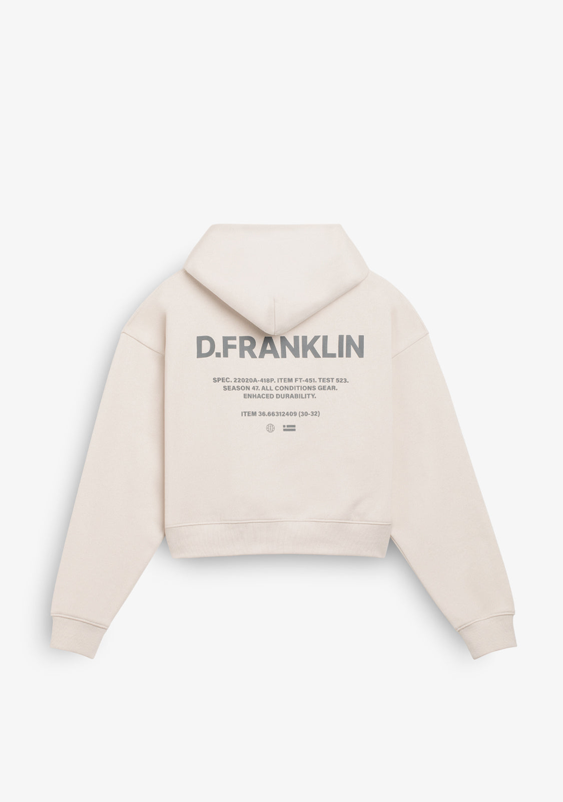 Worldwide Crop Hoodie Wine