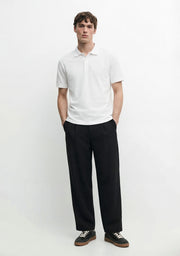 Basic Polo Shirt Full White