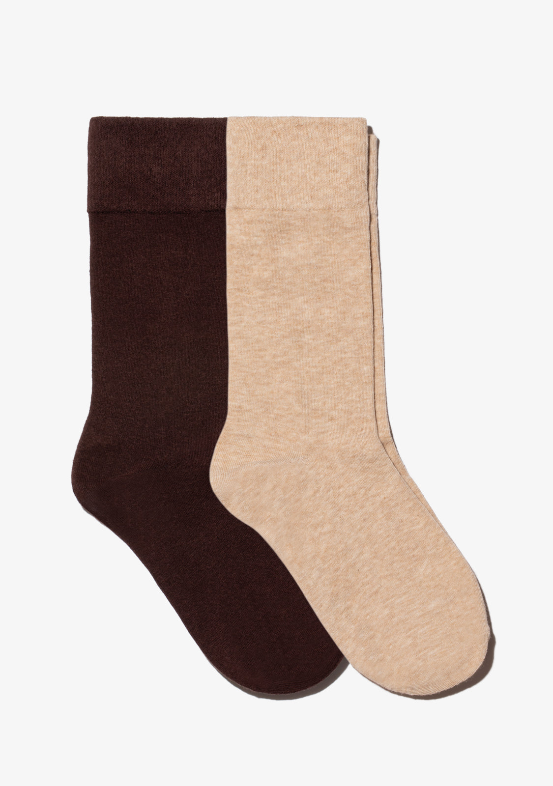 Basic Socks 2 Pack Brown / Sand