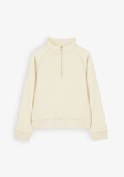 Half-Zip Woman Off-White Sweatshirt