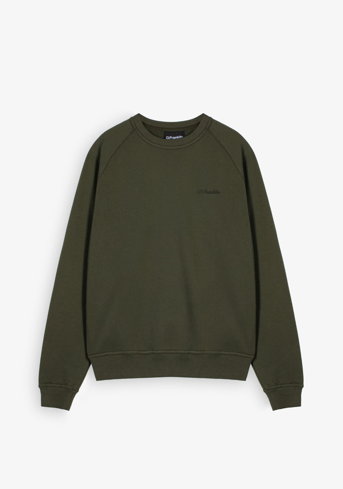 Crew Neck Army Green Sweatshirt | Sweatshirt | D.Franklin