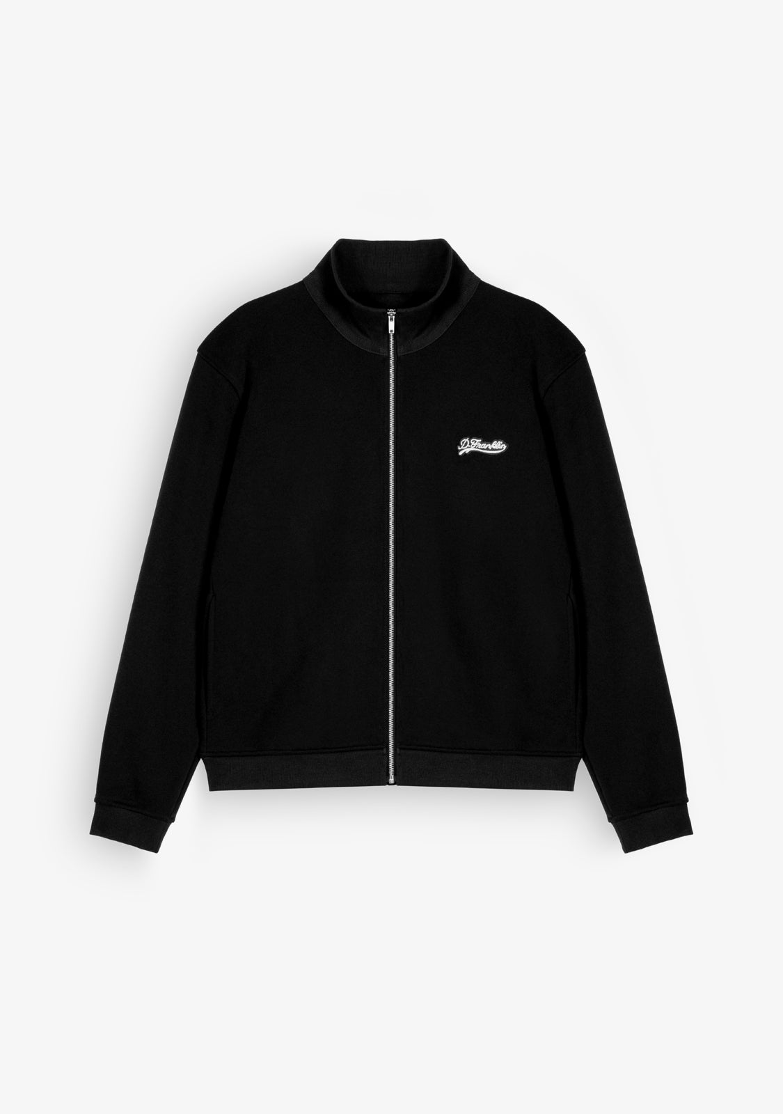 Zip-Up`Black Sweatshirt