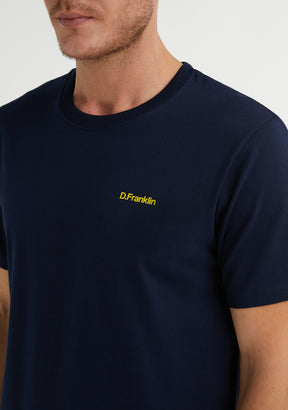 Basic Logo T-Shirt Navy / Yellow