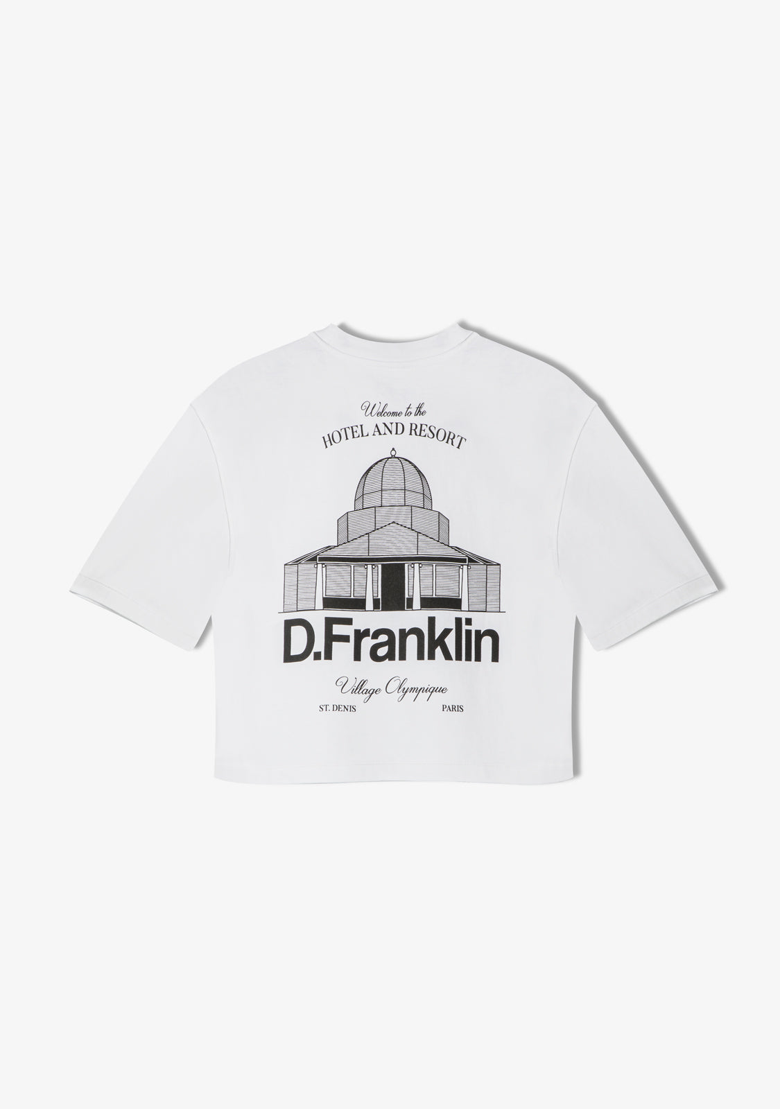 St. Denis Cropped T-Shirt White / Black