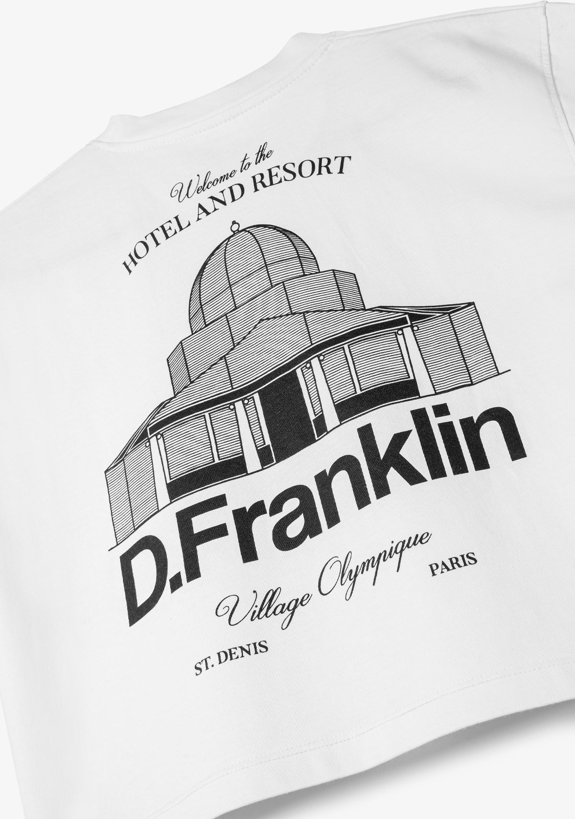 St. Denis Cropped T-Shirt White / Black