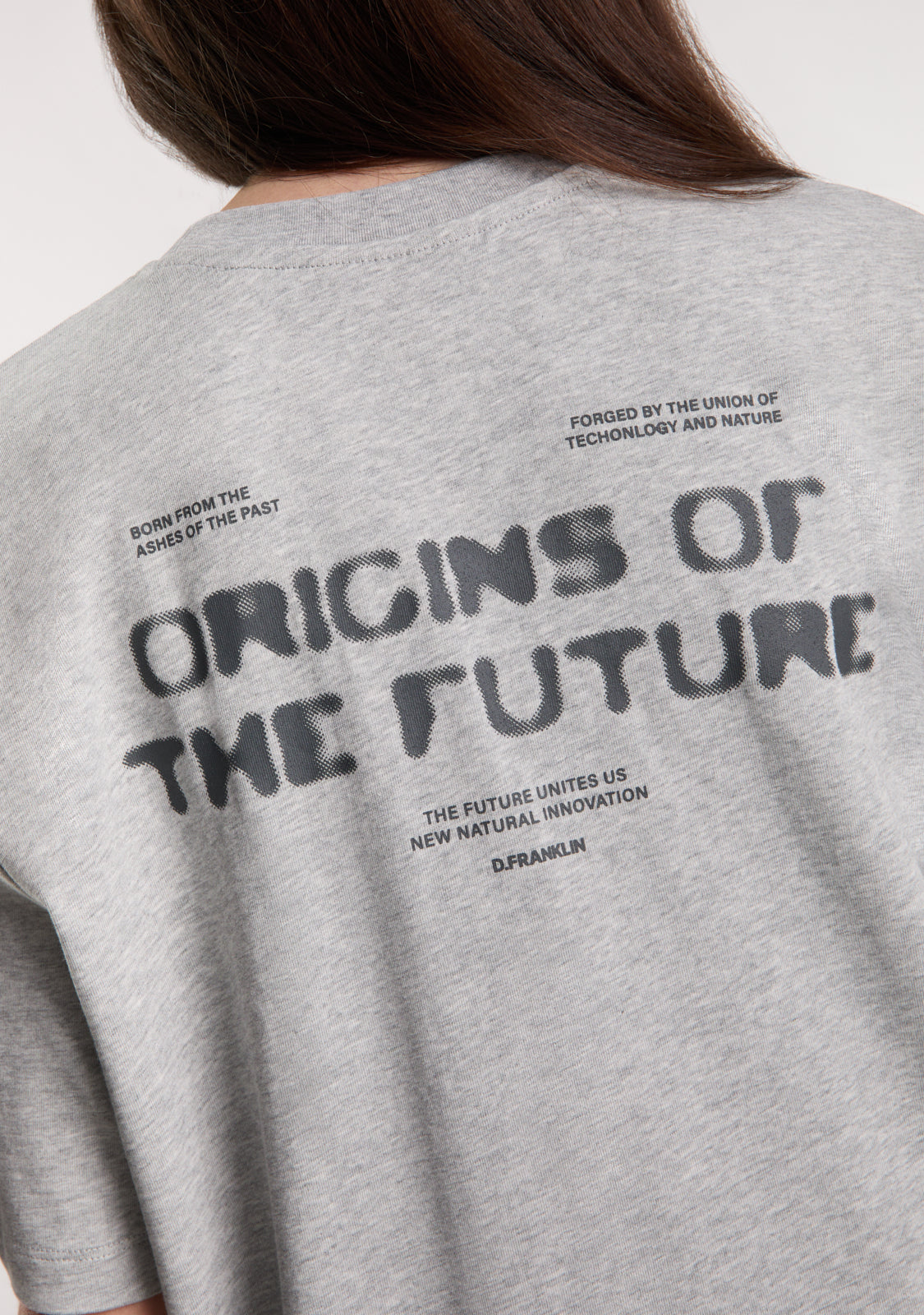 Origins T-Shirt Grey Melange / Anthracite