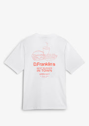 Best Burger T-Shirt  White / Orange