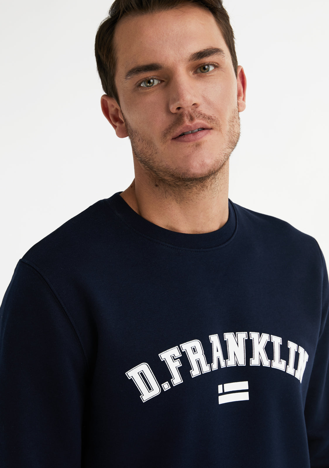 Varsity Sweatshirt Navy / White