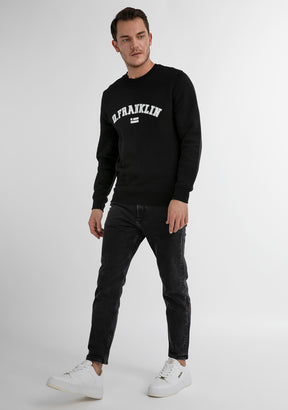 Varsity Sweatshirt Black / White