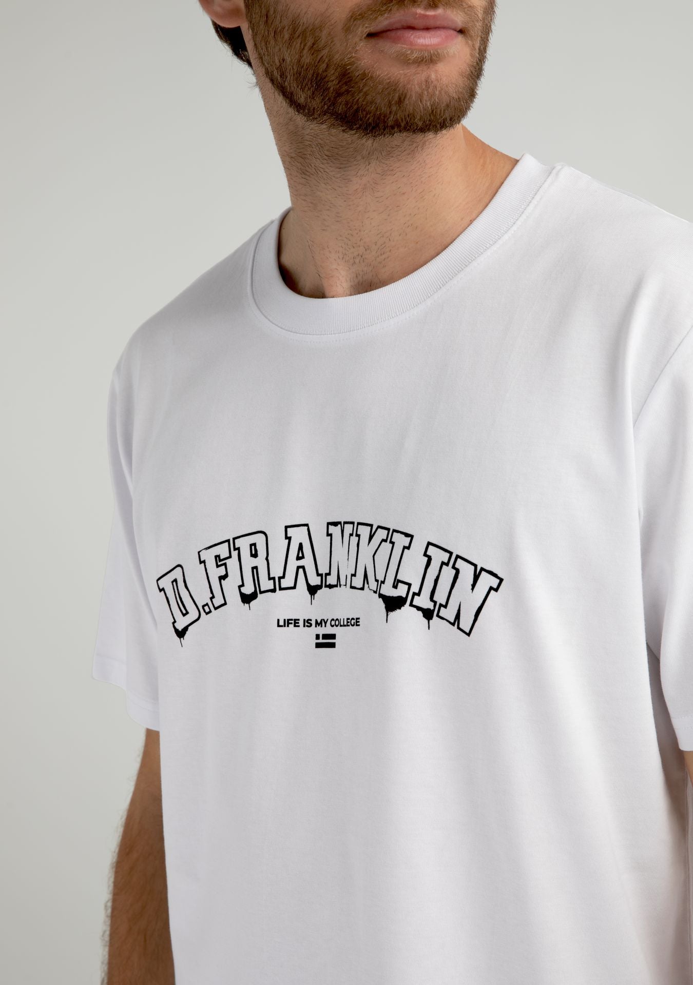 Varsity Paint T-Shirt White / Black