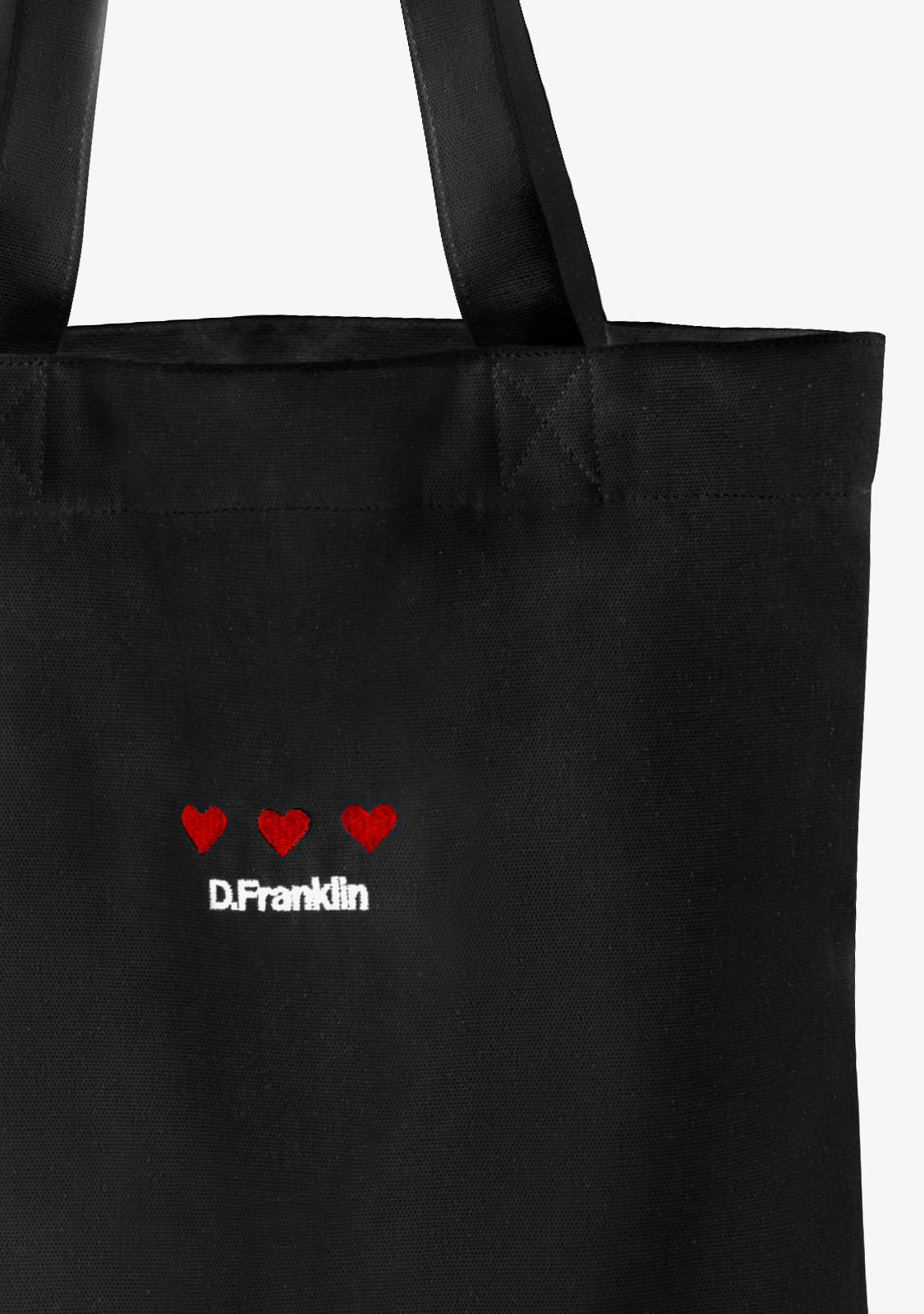 Tote Bag From Heart Black