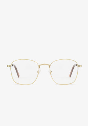 Classic Metal Square Gold / Blue Block