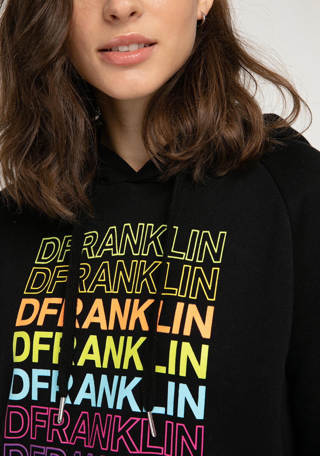 Hoodie Rainbow Female Black