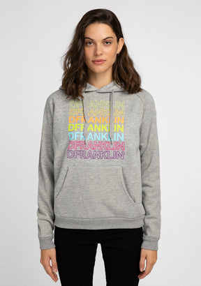 Hoodie Rainbow Female Grey