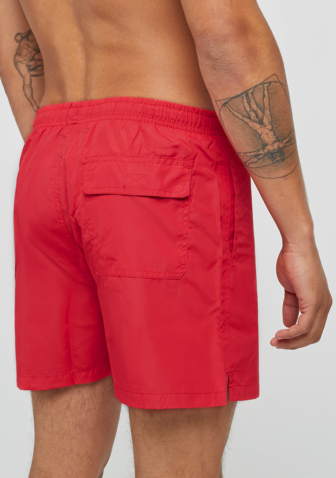 Red Swim Short Smiley