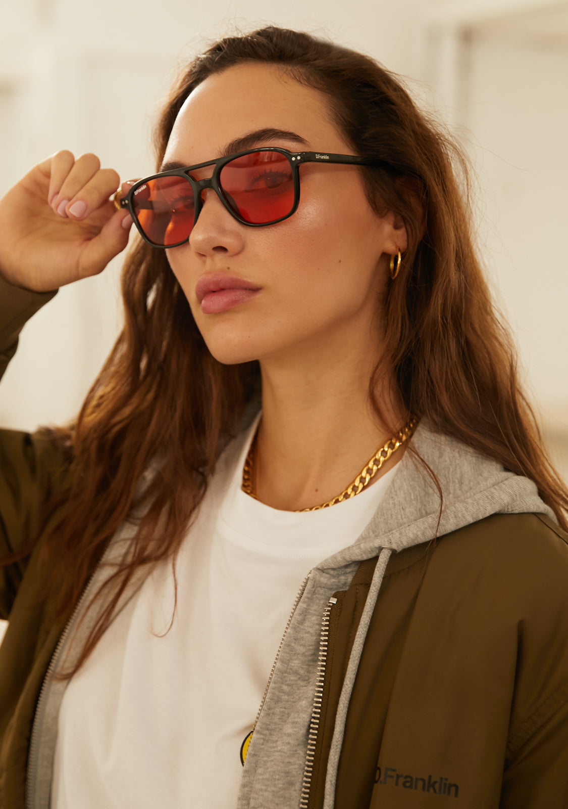 Square deals orange sunglasses
