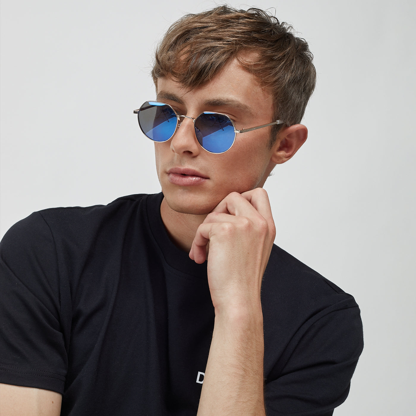 Classic Semi Round Gold / Flash Blue