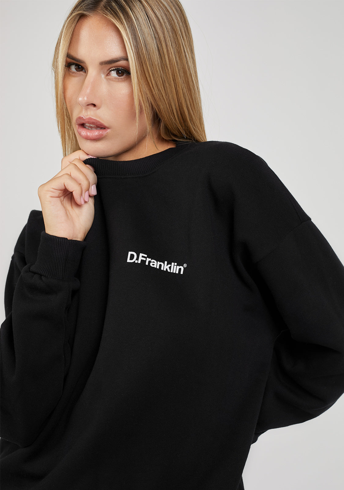 Sweatshirt Oversized Basic Black