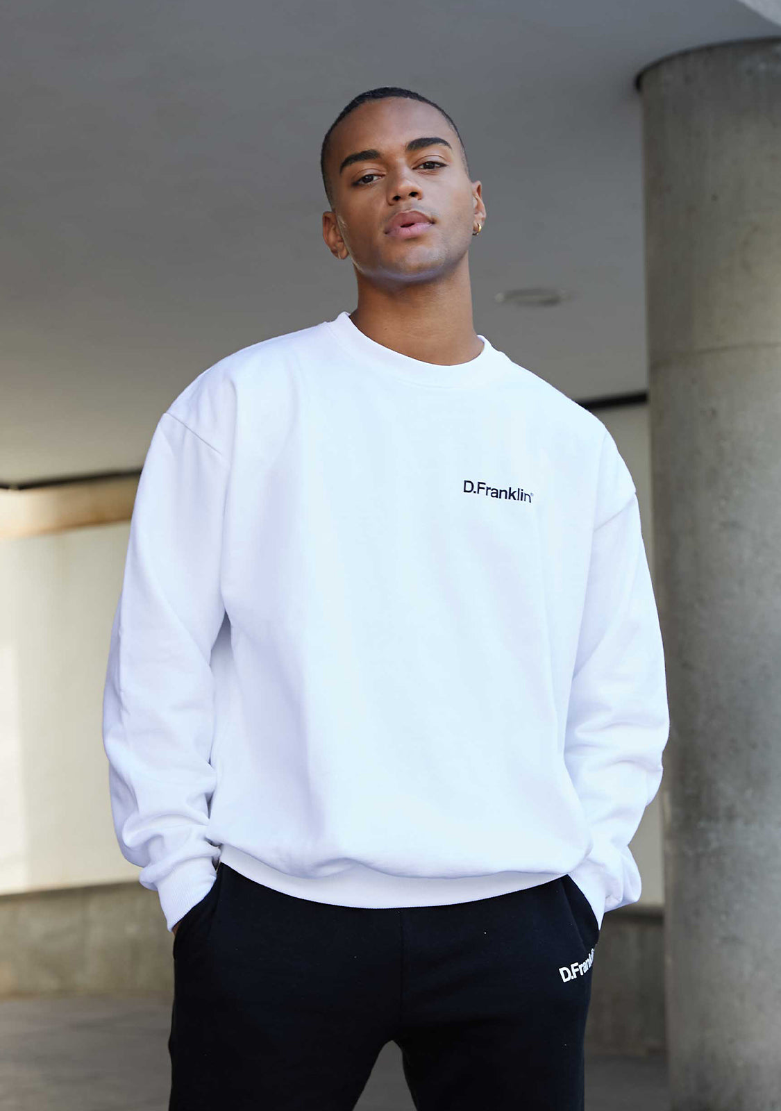 Sweatshirt Oversized D.Franklin Basic White