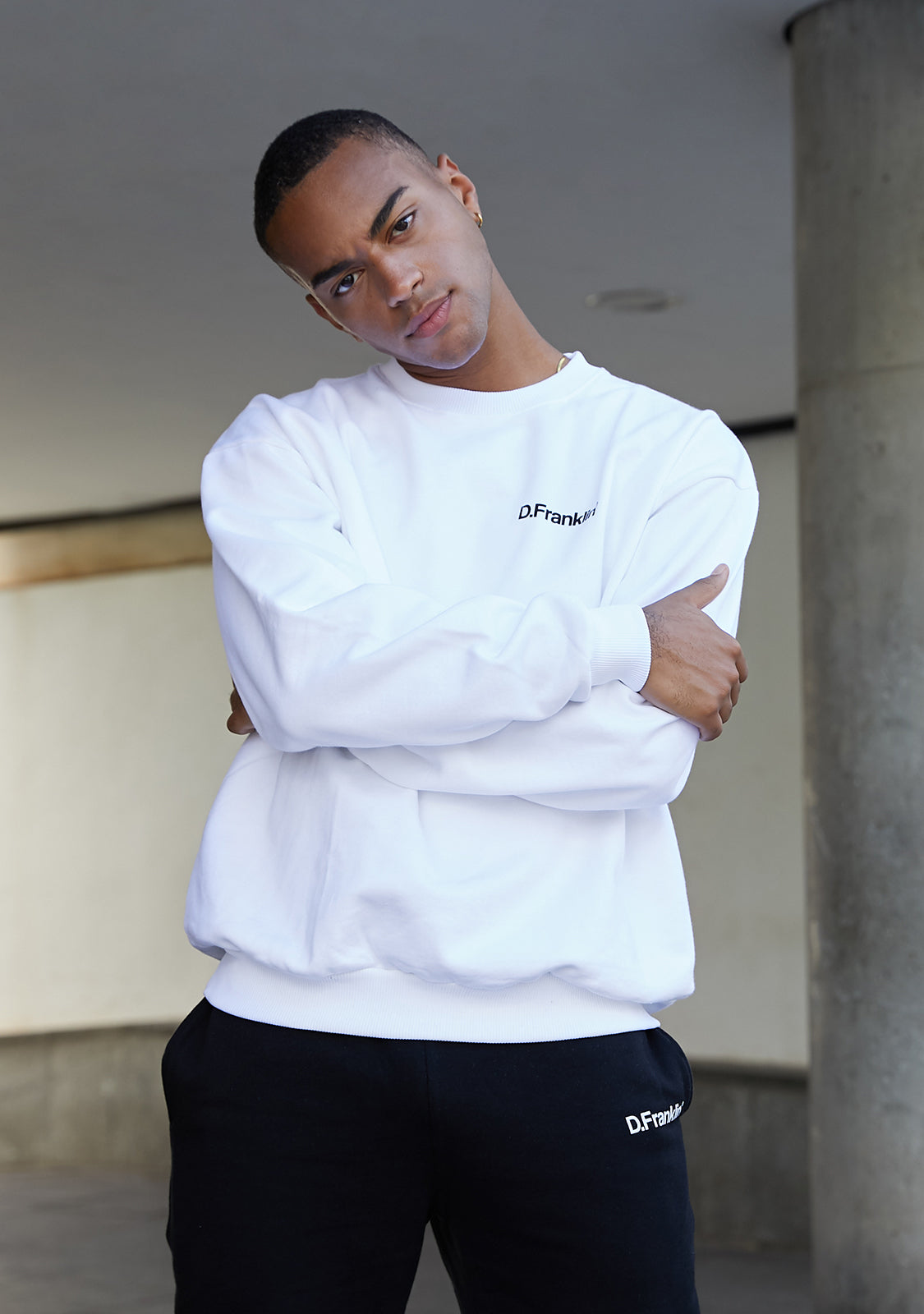 Sweatshirt Oversized D.Franklin Basic White