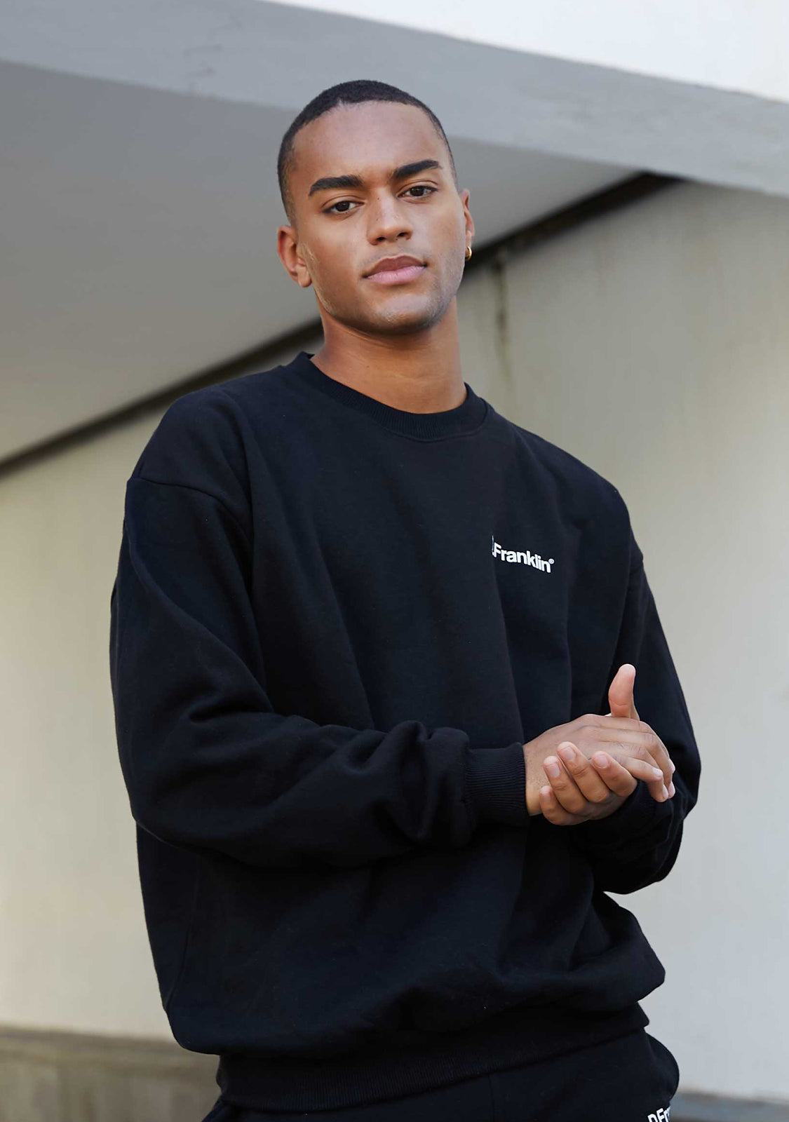 Sweatshirt Oversized D.Franklin Basic Black V2