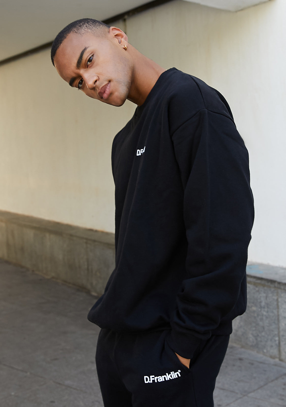 Sweatshirt Oversized D.Franklin Basic Black V2