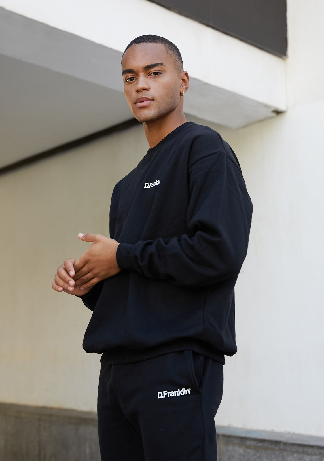 Sweatshirt Oversized D.Franklin Basic Black V2