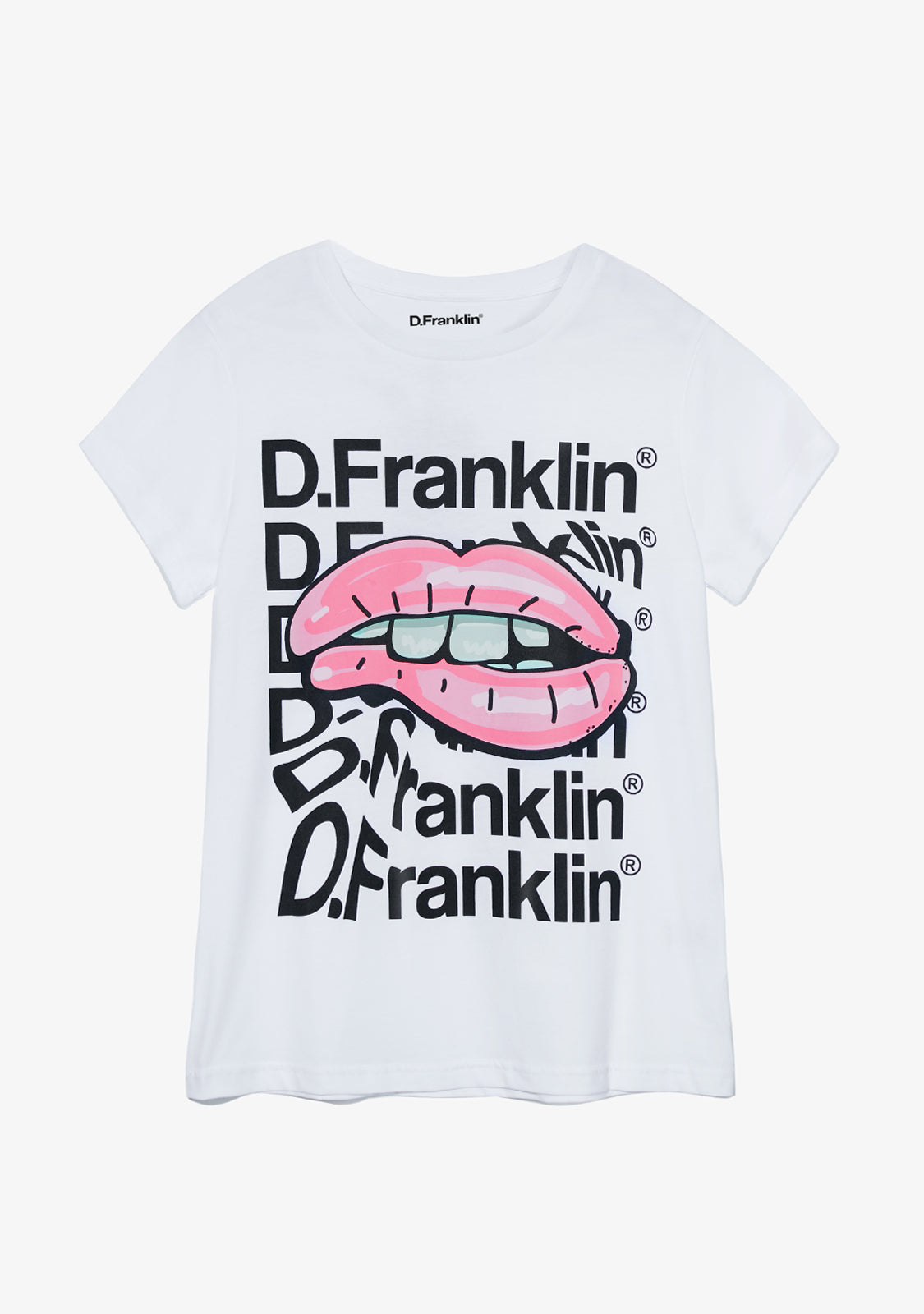 T-Shirt Mouth Female White