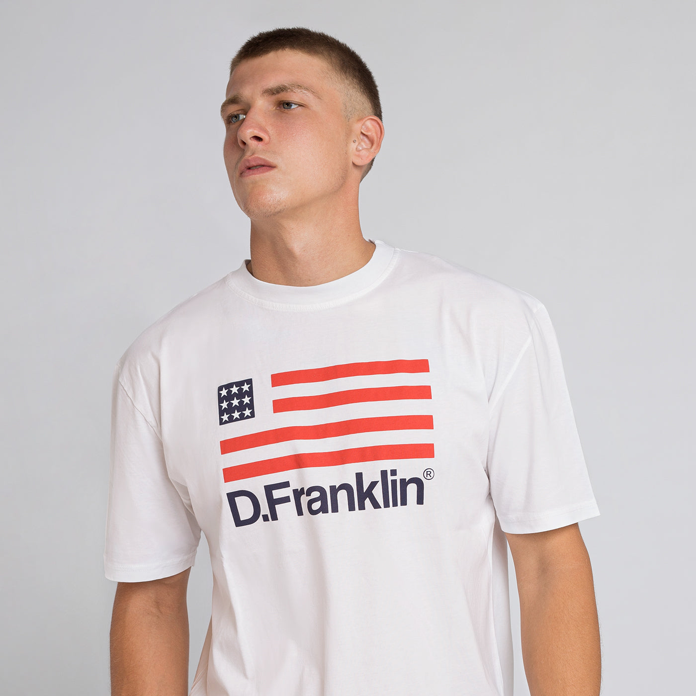T-Shirt D.Franklin Flag White