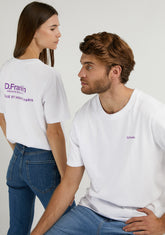 Social Club T-Shirt White / Purple