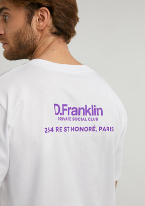 Social Club T-Shirt White / Purple