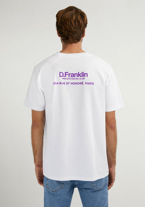 Social Club T-Shirt White / Purple