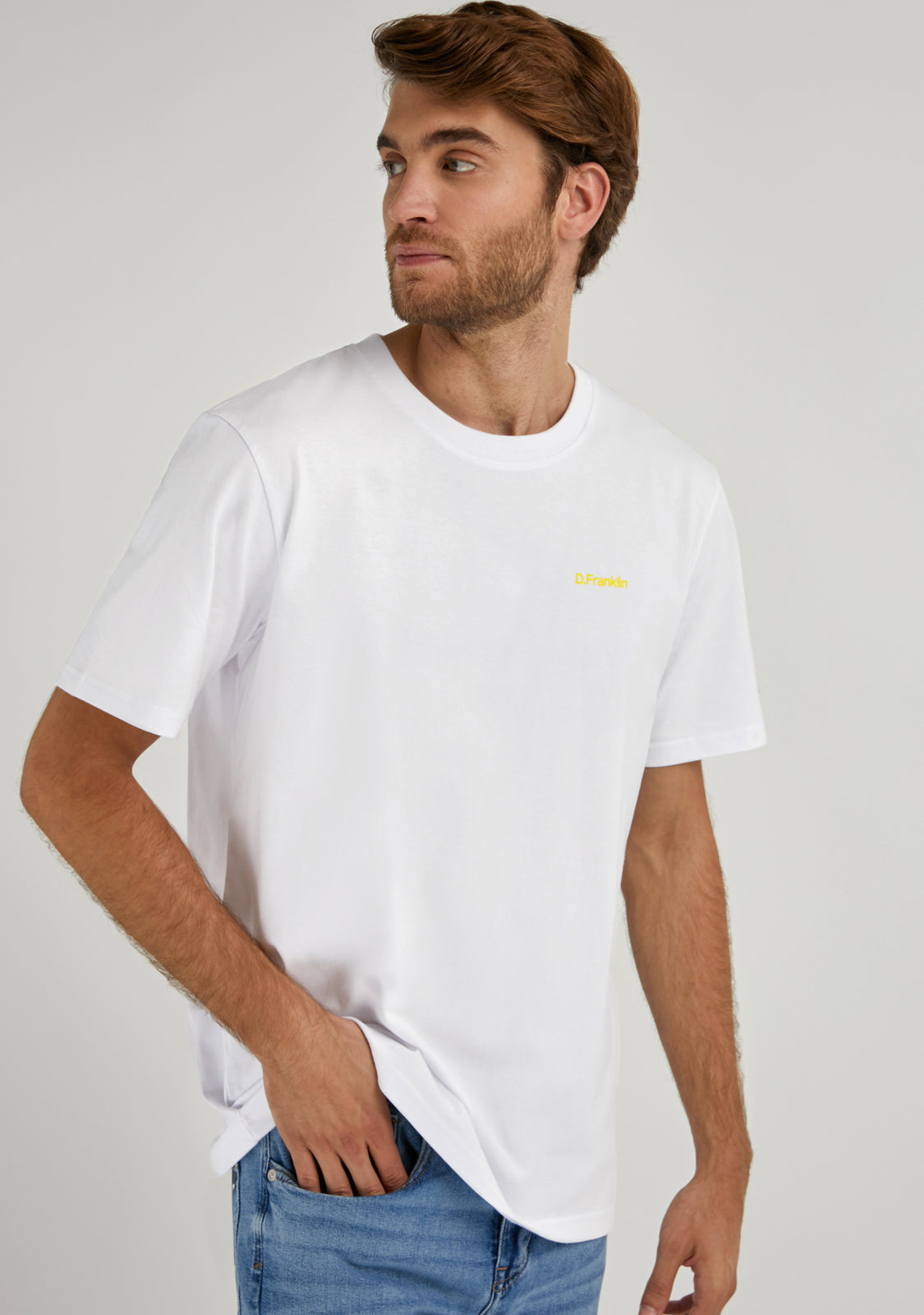 Social Club T-Shirt White / Yellow