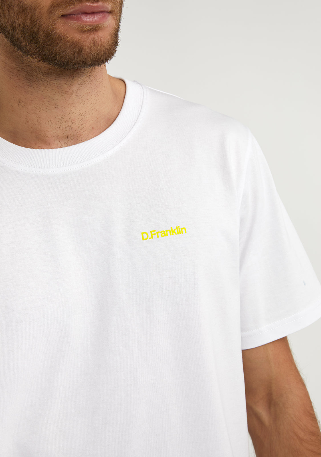 Social Club T-Shirt White / Yellow