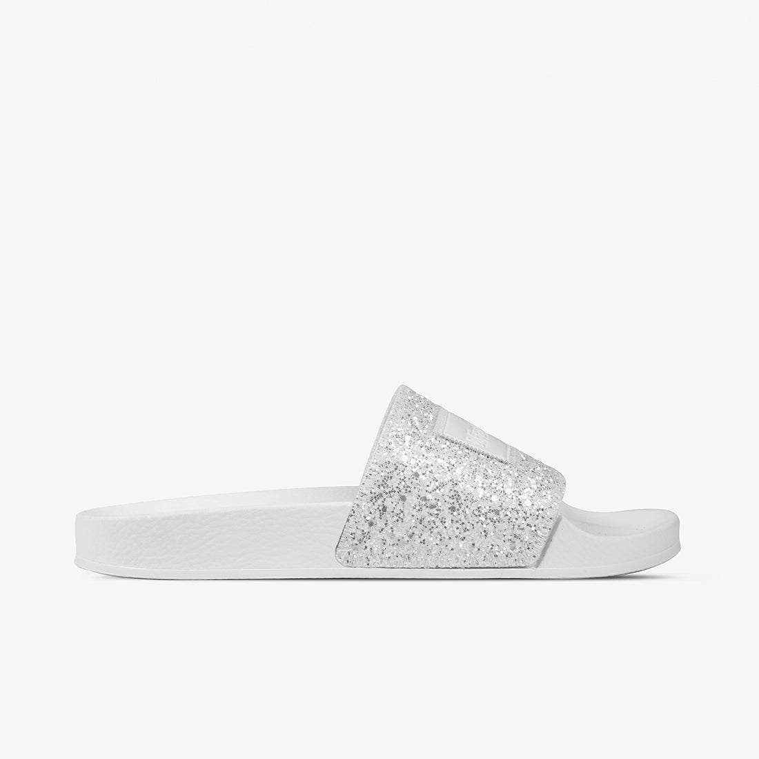 Glitter Label Slide White