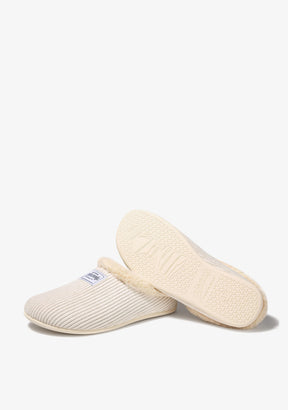 Mercredy Slipper Cord White