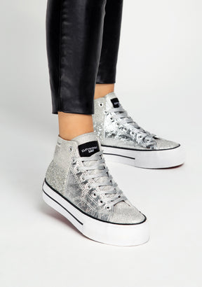 One Way Patchwork Silver Moon