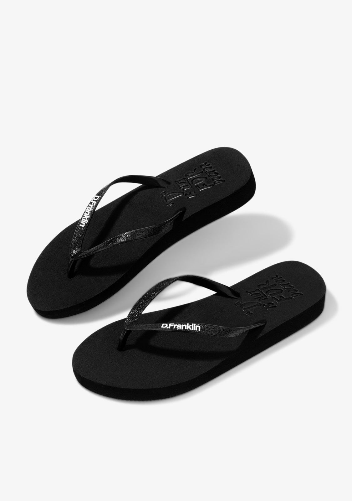 Flip Flop Glitter Black