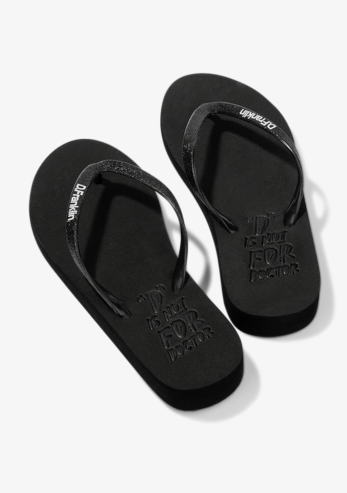 Flip Flop Glitter Black