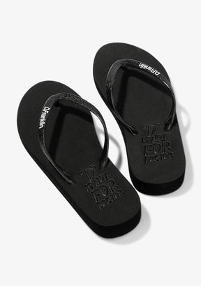 Flip Flop Glitter Black