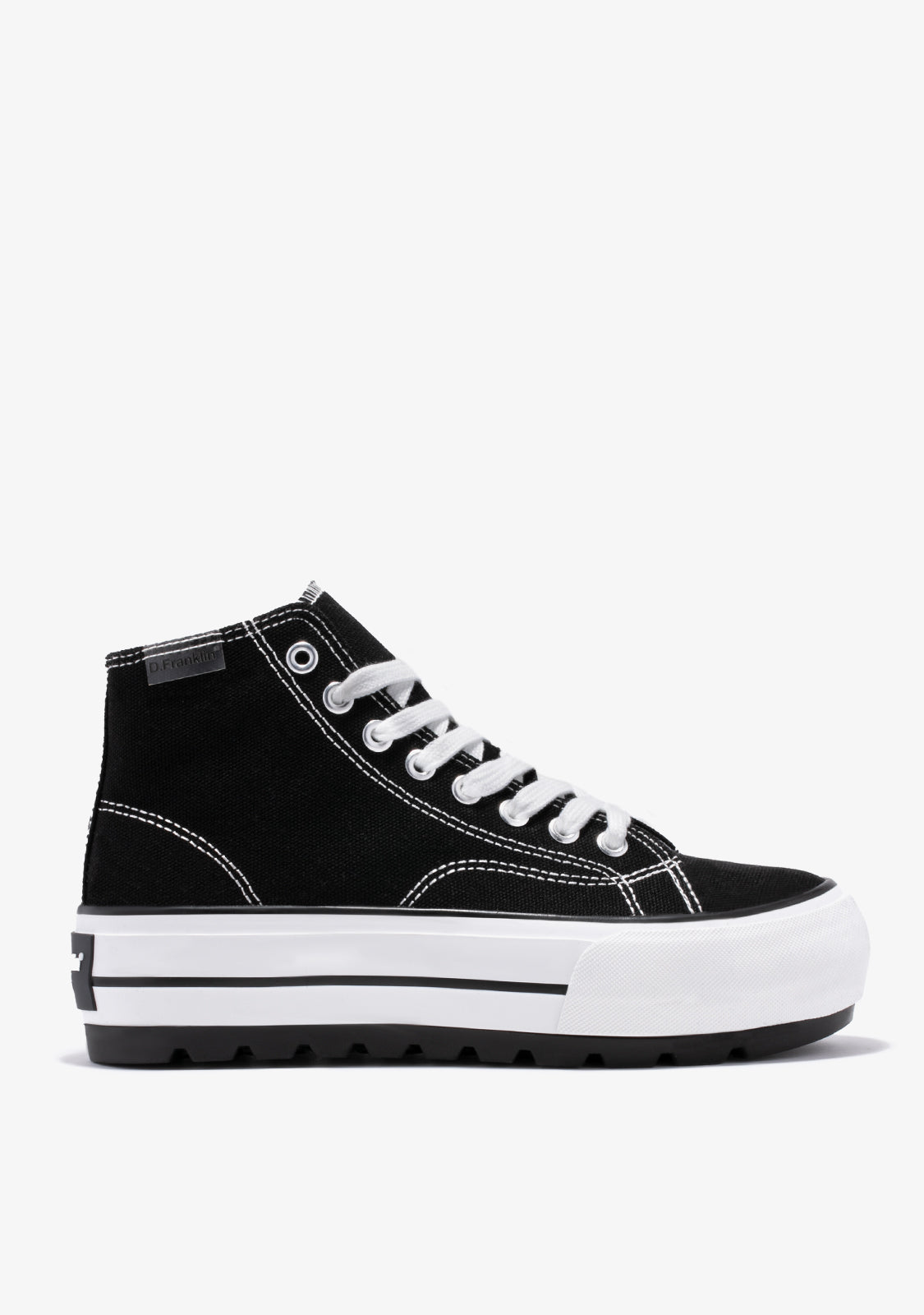 One Way Track Canvas Basic Black