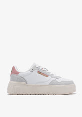 Low Court Basic White / Pink