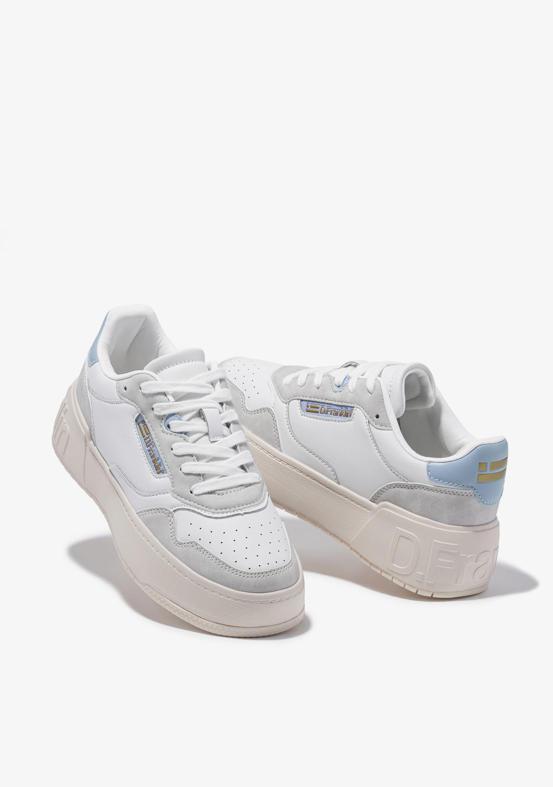 Low Court Basic White / Blue
