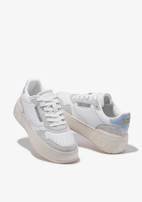 Low Court Basic White / Blue