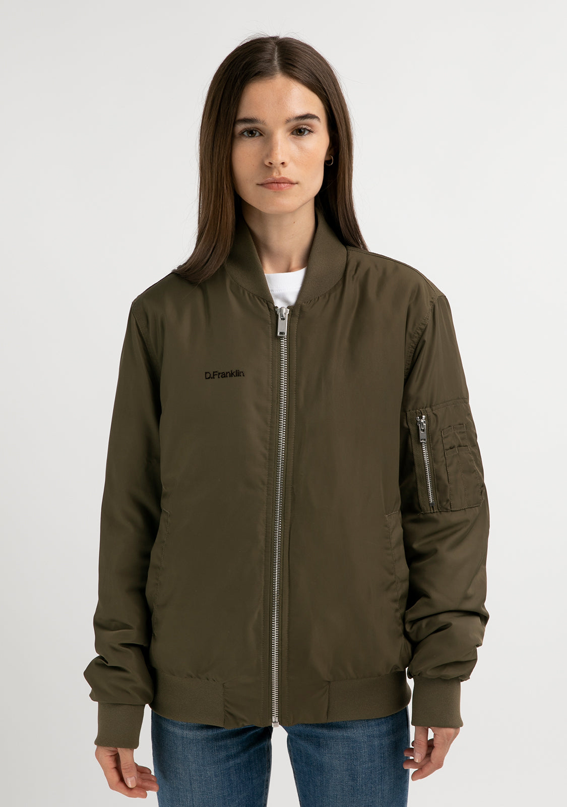 Logo Bomber Khaki